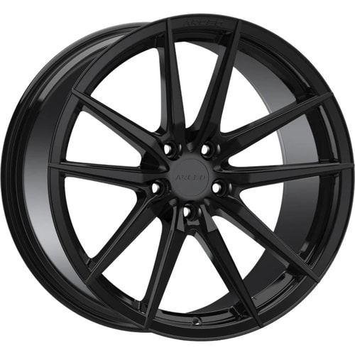 10X20" PCD 5X114.3 Arceo Wheels ARC-20190-46 ET35 Black Monaco 73.1 mm