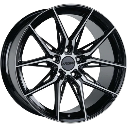 10X20" PCD 5X120 Arceo Wheels ARC-20177-32 ET40 BLACK DIAMOND 72.6 mm