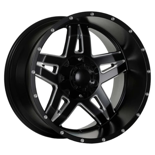 12.0X20" PCD 5X139.7 EMR Wheels 5567-01 ET44 110 mm Matt Black