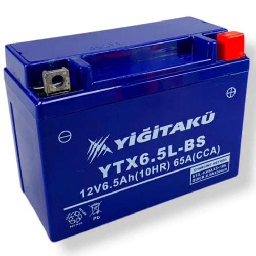 12V 6.5Ah Yiğit akü YTX6.5L-BS (MF)