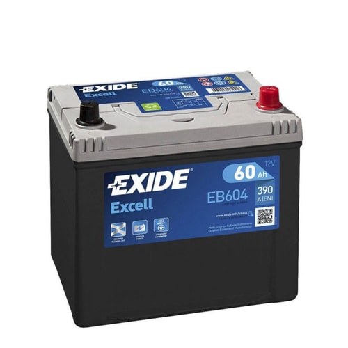 12V 60Ah Exide Excell Low R+