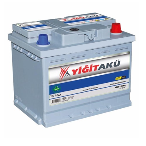 12V 60Ah Yiğit akü L2 Standart Kutup R+