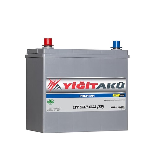 12V 60Ah Yiğit akü NS60 Standart Kutup R+