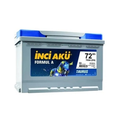 12V 72Ah İnci Akü Formul A Taurus (Tırnaksız)
