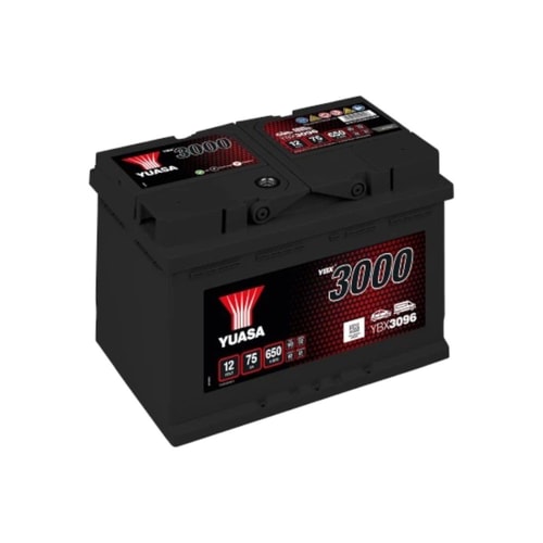 12V 75Ah Yuasa YBX3000 Tam Bakımsız T.K. Tırnaklı