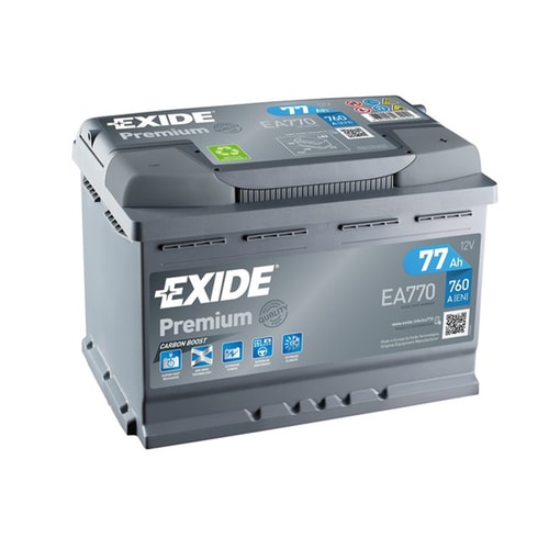 12V 77Ah Exide Premium Standard R+