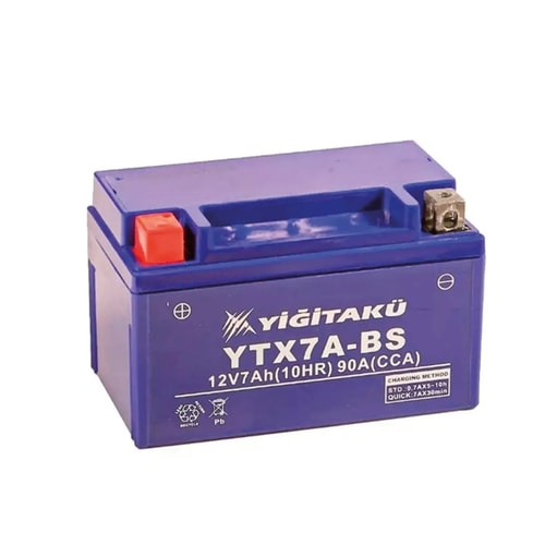 12V 7Ah Yiğit akü YTX7A-BS (MF)