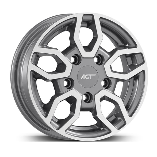 4.5X12" PCD 5X112 AGT Wheels 12093-1 ET30 66.60 mm Antrasit Diamond