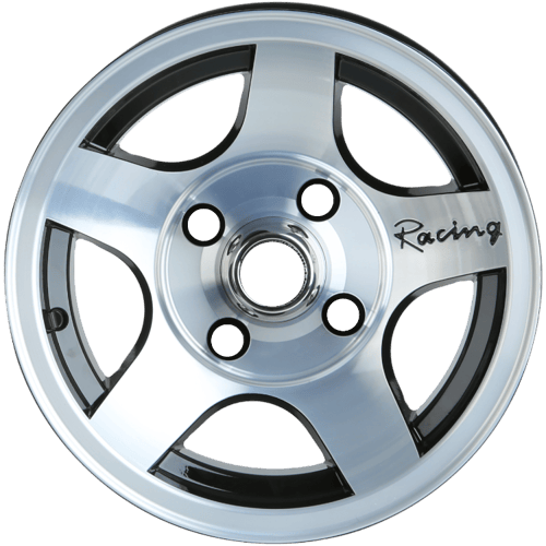 6.5X13" PCD 4X98 AGT Wheels 335 ET10 60.1 mm Black Diamond