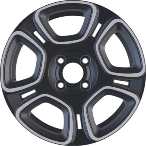5.5X14" PCD4X98 AGT Wheels 14189 ET35 Matt Gun Metal Diamond 58.1 mm