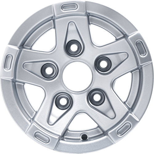 6.0X13" PCD 5X112 AGT Wheels 390 ET30 66.60 mm Full Silver