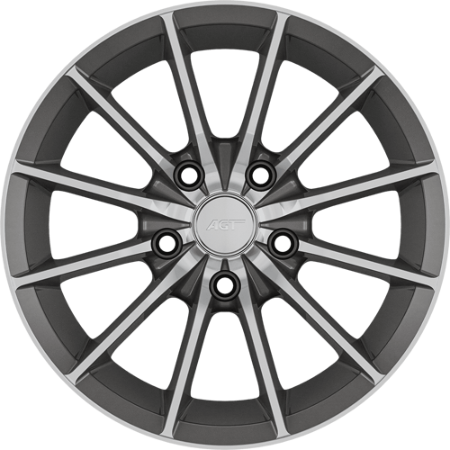 6.0X14" PCD 4X100 AGT Wheels 14004 ET35 67.10 mm TITAN DIAMOND