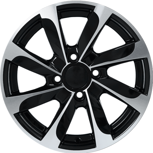 6.0X14" PCD 4X100 AGT Wheels 431 ET35 67.11 mm Black Dioamond