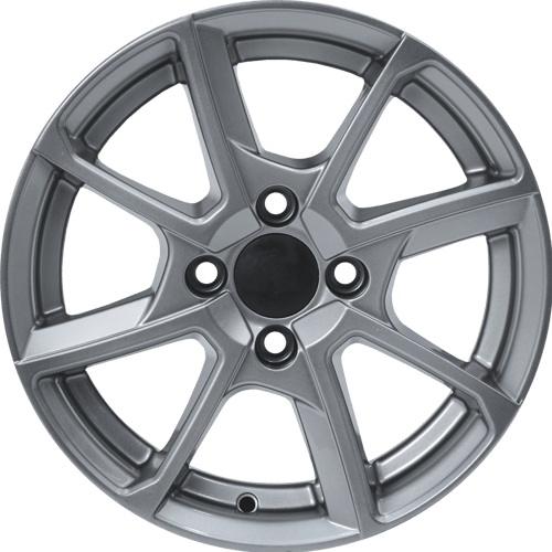 6.0X14" PCD 4X100 AGT Wheels 440  ET35 67.1 mm Hyper Black