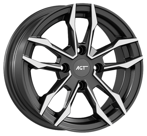 6.0X14" PCD 4X100 AGT Wheels 461 ET35 67.10 mm Titan Diamond