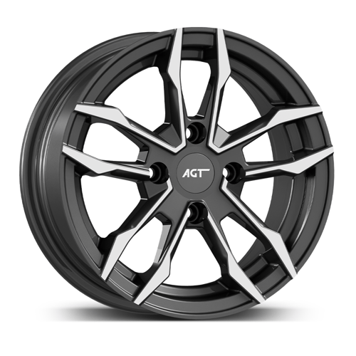 6.0X14" PCD 4X100 AGT Wheels 461 ET35 67.10 mm Titan Diamond