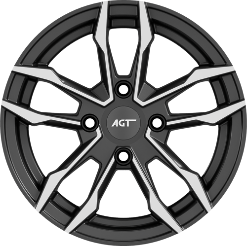 6.0X14" PCD 4X100 AGT Wheels 461 ET35 67.10 mm Titan Diamond
