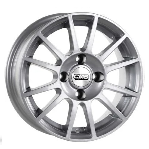 6.0X14" PCD 4X100 CMS 608 ET35 67.2 mm SILVER RACING
