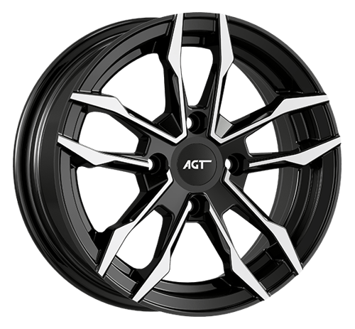 6.0X14" PCD 4X100 FD Wheels 461 BLACK DIAMOND ET35 67.1 mm
