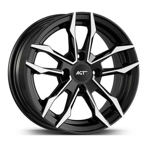 6.0X14" PCD 4X100 FD Wheels 461 BLACK DIAMOND ET35 67.1 mm
