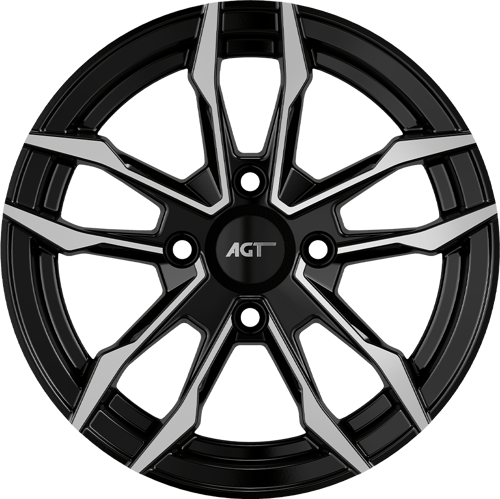 6.0X14" PCD 4X100 FD Wheels 461 BLACK DIAMOND ET35 67.1 mm