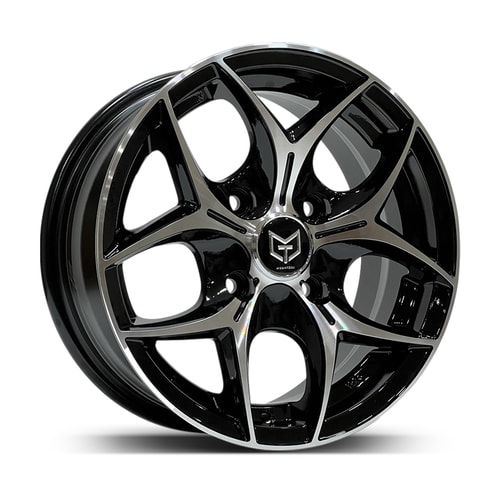 6.0X14" PCD 4X100 Tork TRK-3206 ET35 Black Machined 73.1 mm