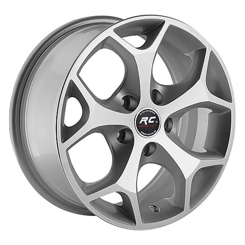 6.0X14" PCD 4x100 Truva Wheels 547 Gun Metal Grey Finish ET35 67.1 mm