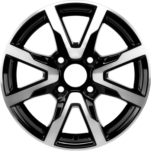 6.0X14" PCD 4X108 CMS CMS-1010-04 ET35 Diamond Black Gloss 67.2 mm