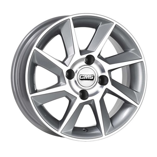 6.0X14" PCD 4X108 CMS CMS 831 SILVER DIMAMOND  RACING ET15 65.1 mm