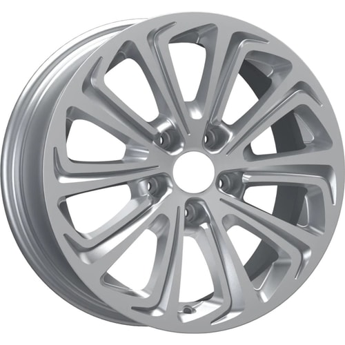 6.0X14" PCD 4X108 EMR Wheels EMR-G690-08 ET25 Silver Diamond  65.1 mm
