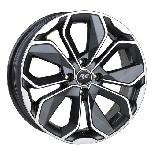 6.0X14" PCD 4X108 RC RC-265 GUN METAL FINISH ET35 67.1 mm
