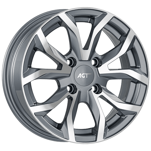 6.0X14" PCD4X108 AGT Wheels 434 ET25 GD 67.1 mm