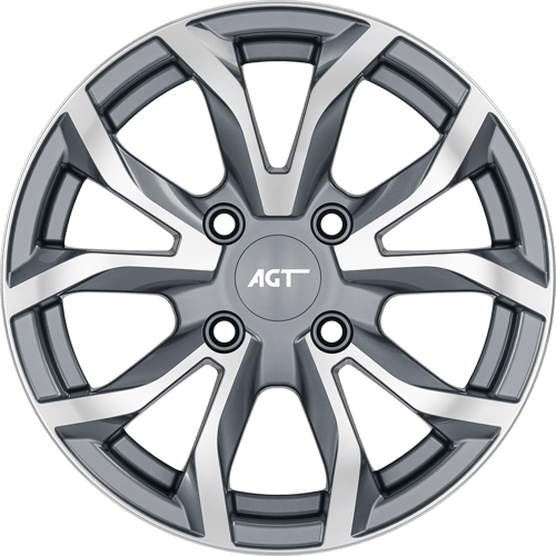 6.0X14" PCD4X108 AGT Wheels 434 ET25 GD 67.1 mm