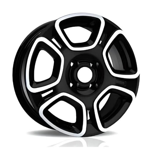6.0X15" PCD 4X100 FD Wheels 15189 ET35  67.1 mm MATT BLACK DIAMOND