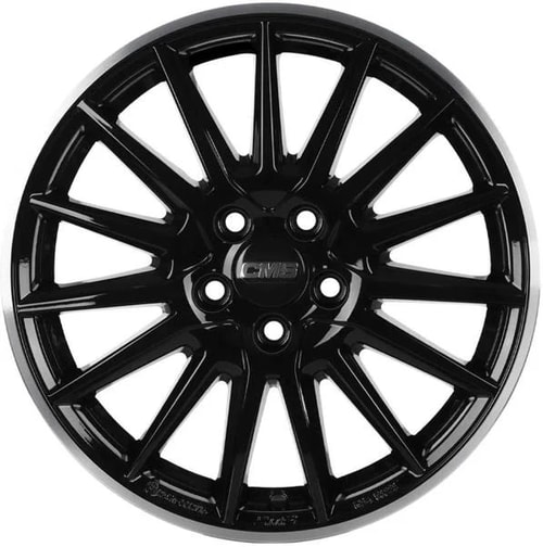6.0X15" PCD 4X98 CMS 1264 ET35 58.10 mm Diamond Rim Black Gloss