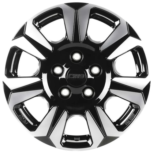 6.0X15" PCD 5X100 CMS 1264 ET35 57.10 mm Diamond Rim Black Gloss