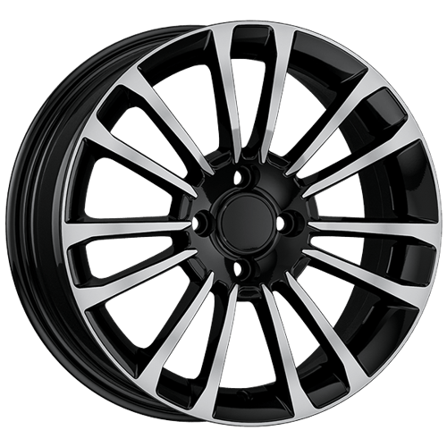 6.5X16" PCD 4X100 AGT Wheels 16279 ET37 73.10 mm Gloss Black Diamond