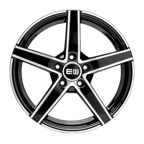 6.5X15" PCD 4X10 Elit Jant EW12 BLACK POLISH ET34 67.1 mm