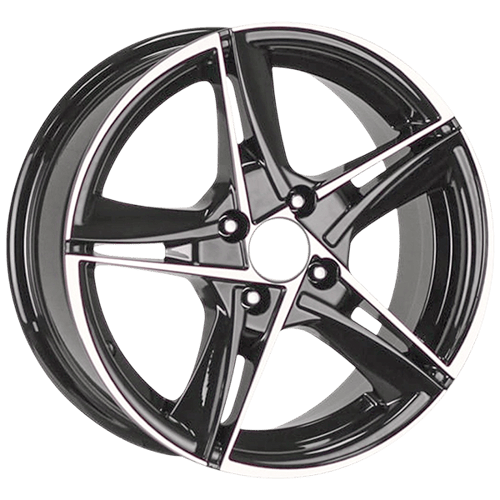 6.5X15" PCD 4X100 AGT Wheels 15046 ET35 67.10 mm Hyper Black Diamond