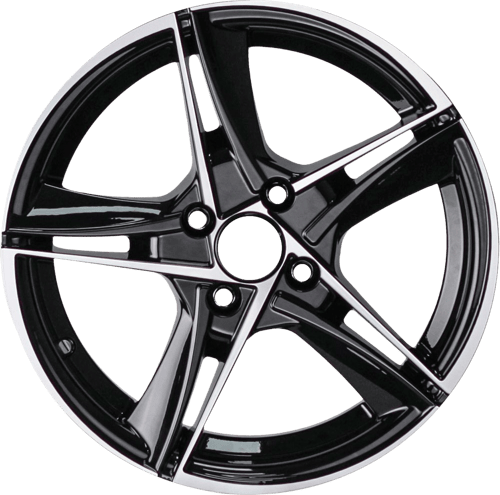 6.5X15" PCD 4X100 AGT Wheels 15046 ET35 67.10 mm Hyper Black Diamond
