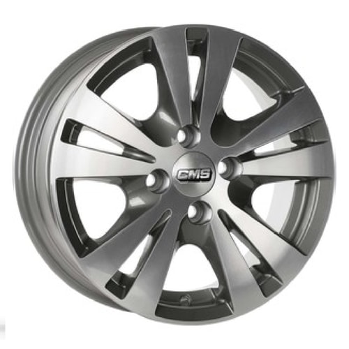 6.5X15" PCD 4X100 CMS 832 ET35 67.2 mm SILVER DIAMOND RACING