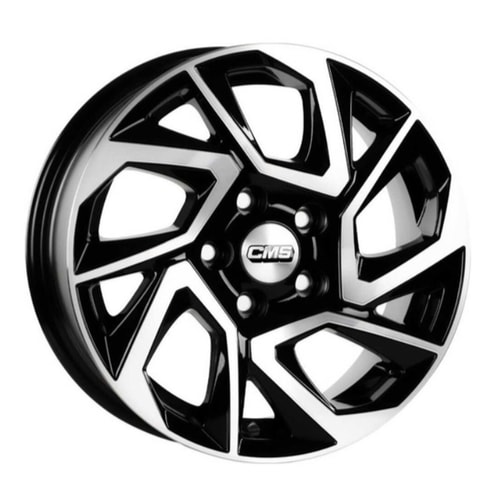6.5X15" PCD 4X100 CMS CMS 979  BLACK DIAMOND GLOSS ET35 67.2 mm