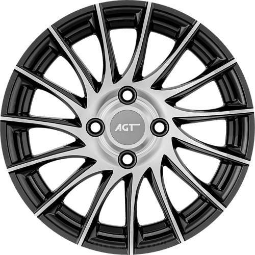 6.5X15" PCD 4X100 FD Wheels 503 BLACK DIAMOND ET35 67.1 mm