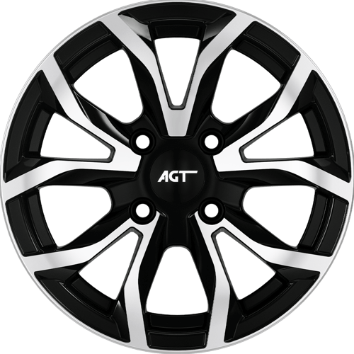 6.5X15" PCD 4X100 FD Wheels 534 BLACK DIAMOND ET35 67.1 mm