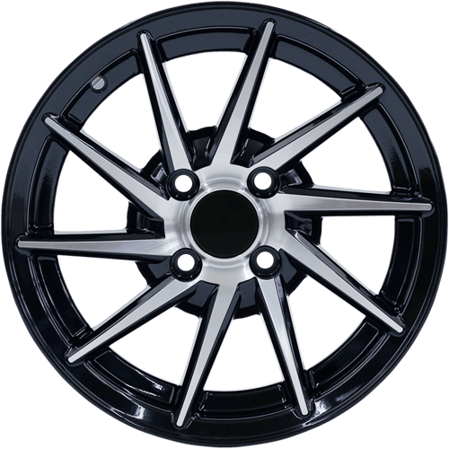 6.5X15" PCD 4X100 FD Wheels 586 BLACK DIAMOND ET35 67.1 mm