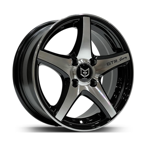 6.5X15" PCD 4X100 Tork TRK-3208 ET35 Black Machined 73.1 mm