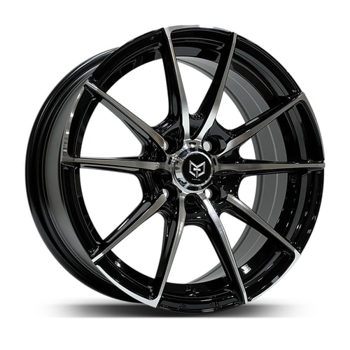6.5X15" PCD 4X100 Tork TRK-3367 ET35 Black Machined 73.1 mm