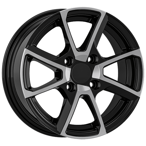 6.5X15" PCD 4X108 AGT Wheels 15040 67.10 mm Gloss Black Diamond