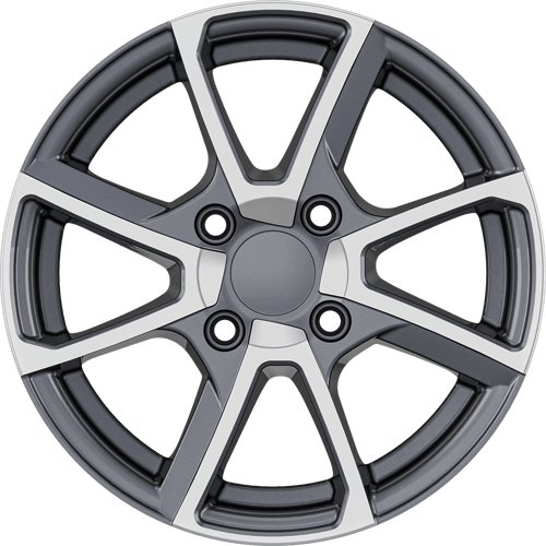 6.5X15" PCD 4X108 AGT Wheels 15040 67.10 mm Gun Metal Diamond