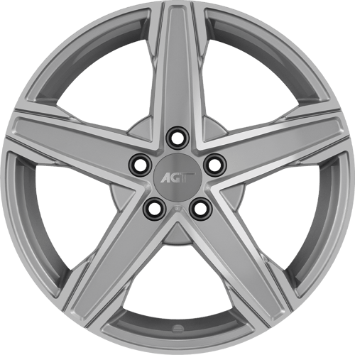 6.5X15" PCD 4X108 AGT Wheels 15256 Napoli ET35 67.1 mm Silver Diamond